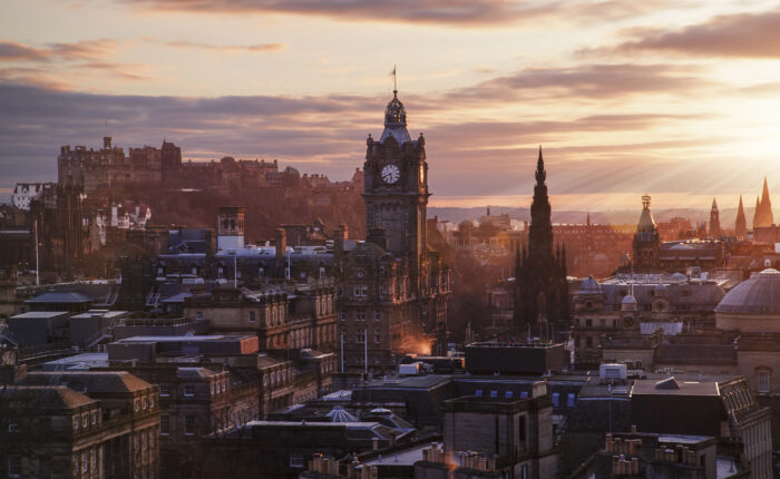 Edinburgh Cityscape at Sunset | Manel Quiros Photography